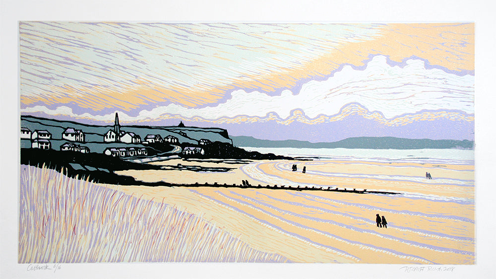 Linocut Print - Castlerock 2018 Unframed