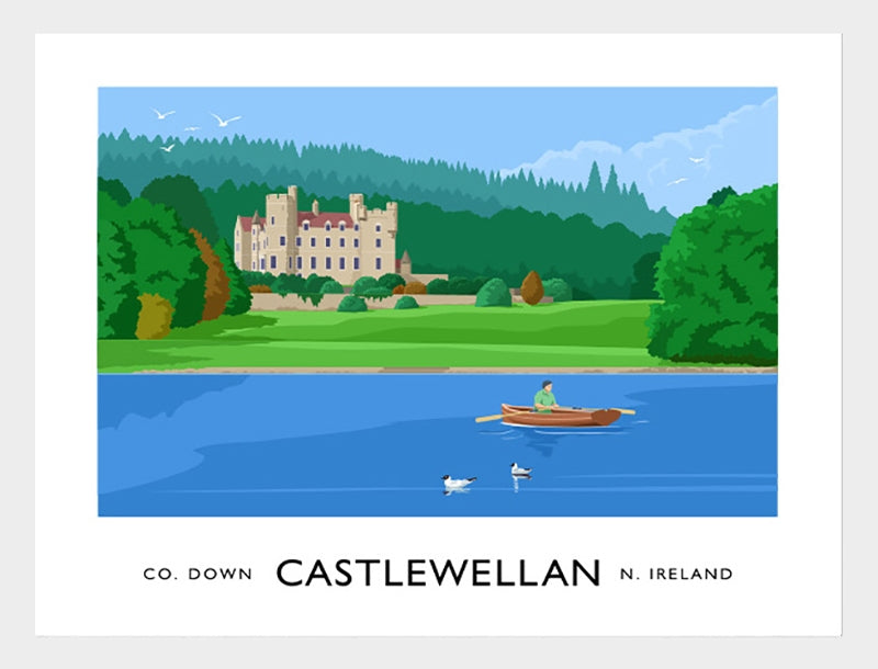 Co Down - Castlewellan Frame White 70x50