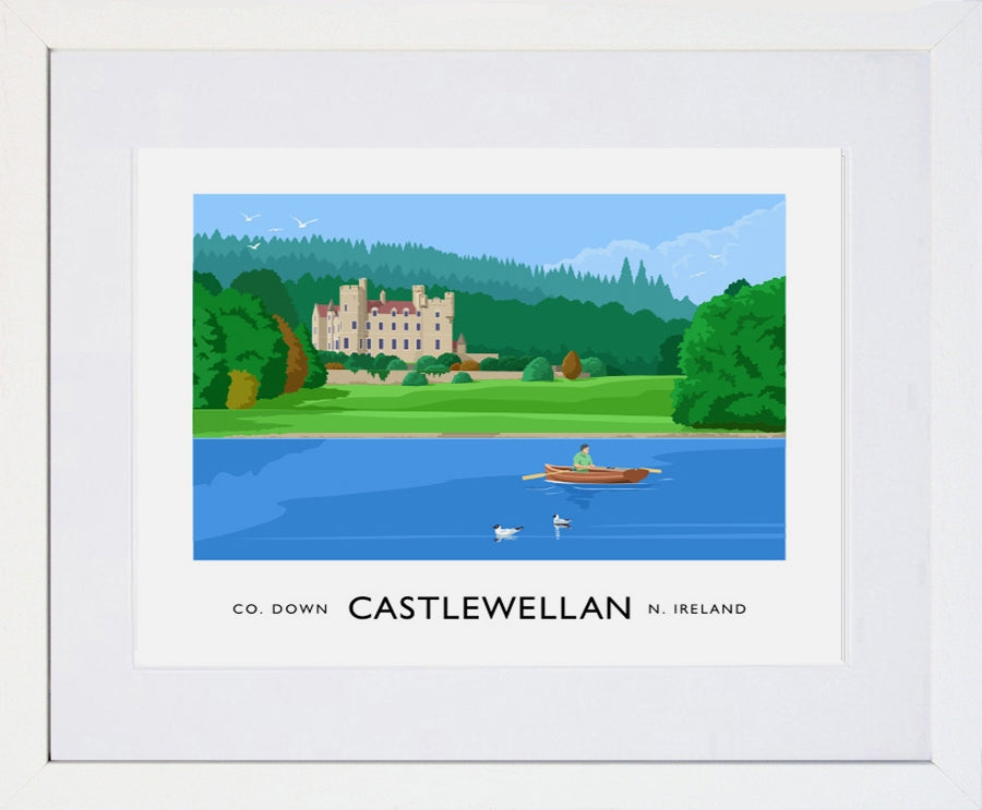 Co Down - Castlewellan Frame White 40x30 With Mount