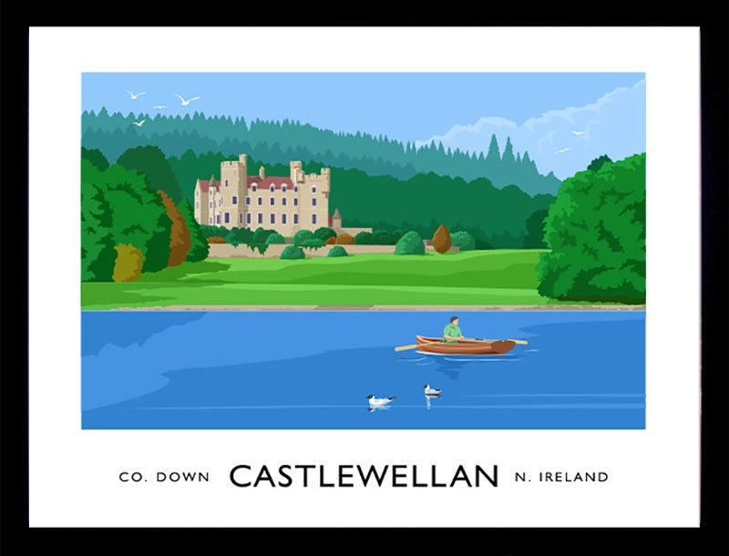 Co Down - Castlewellan Frame Black 70x50