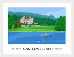 Co Down - Castlewellan Frame White 40x30 No Mount