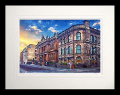 Belfast - Cathedral Quarter-60 x 47.5-Flat Black Frame