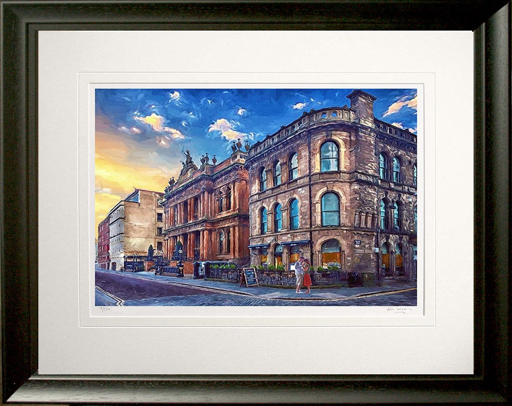 Belfast - Cathedral Quarter Belfast Frame Black Moulded 60x47.5