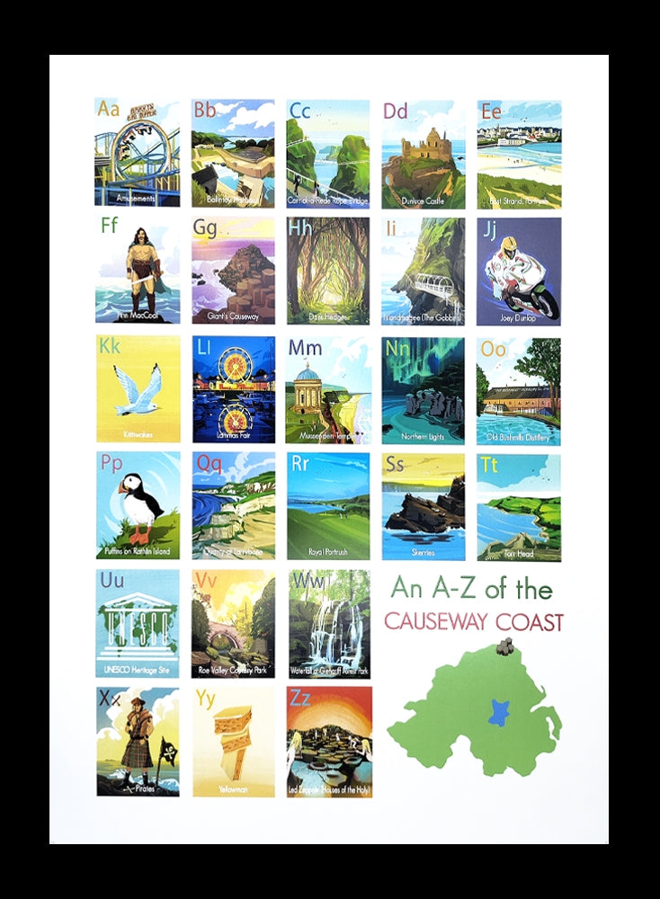 Causeway Coast A-Z - Black Frame
