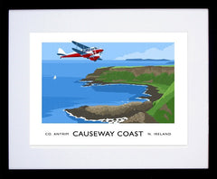 Co Antrim - Causeway Coast-40 x 30-Black Box Frame (With Mount)