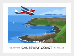 Co Antrim - Causeway Coast-40 x 30-White Box Frame (No Mount)
