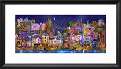 Dream Series Co Antrim - Causeway Landing-81 x 33-Black Scoop Frame