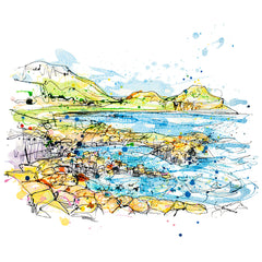 Print Open Edition Landscape - Causeway Rocks-30 x 30-Unframed