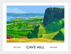 Belfast - Cavehill Frame White 70x50