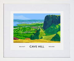 Belfast - Cavehill Frame White 40x30 With Mount