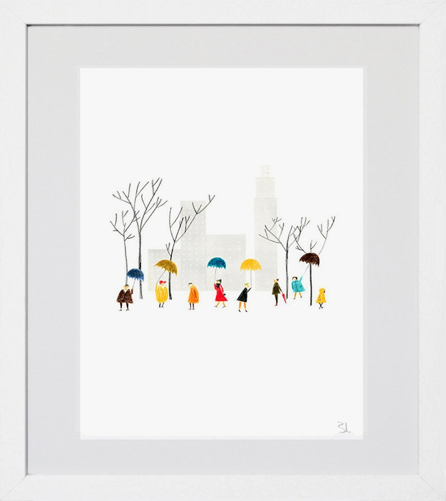 Central Park White Frame