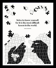 Cervantes - Know Yourself - Framed