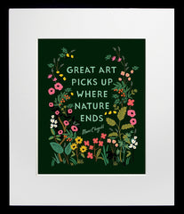 Chagall Quote Black Frame