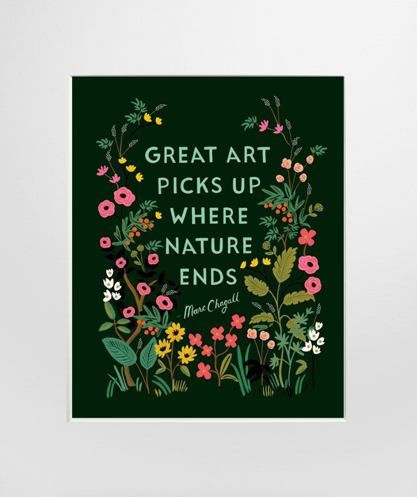 Chagall Quote Unframed