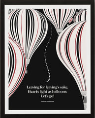 Literary Print - Charles Baudelaire - Balloons - Framed