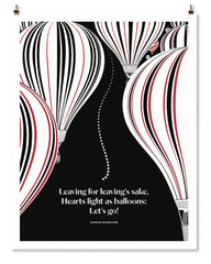 Literary Print - Charles Baudelaire - Balloons - Unframed