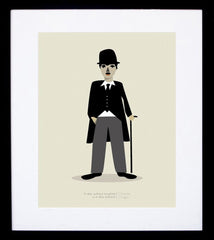 Charlie Chaplin Frame Black