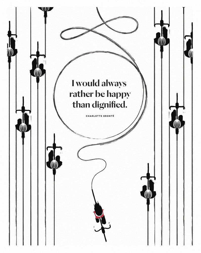 Charlotte Brontë - Be Happy Unframed