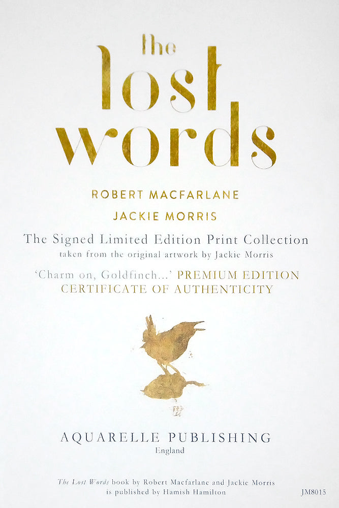 The Lost Words - Charm On, Goldfinch Premium Edition