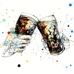 Print Open Edition Drinks - Cheers-30 x 30-Unframed
