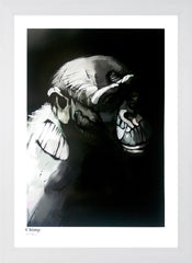 Ape Series - Chimp White Frame