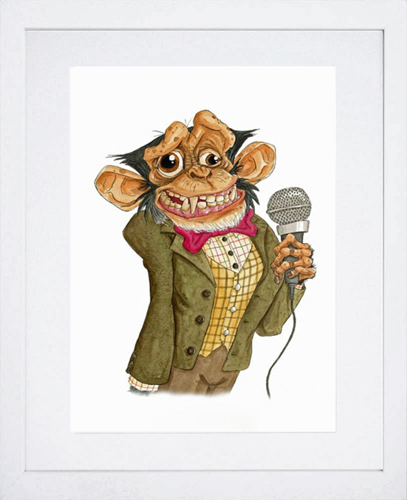 Animals - Chimp Frame White