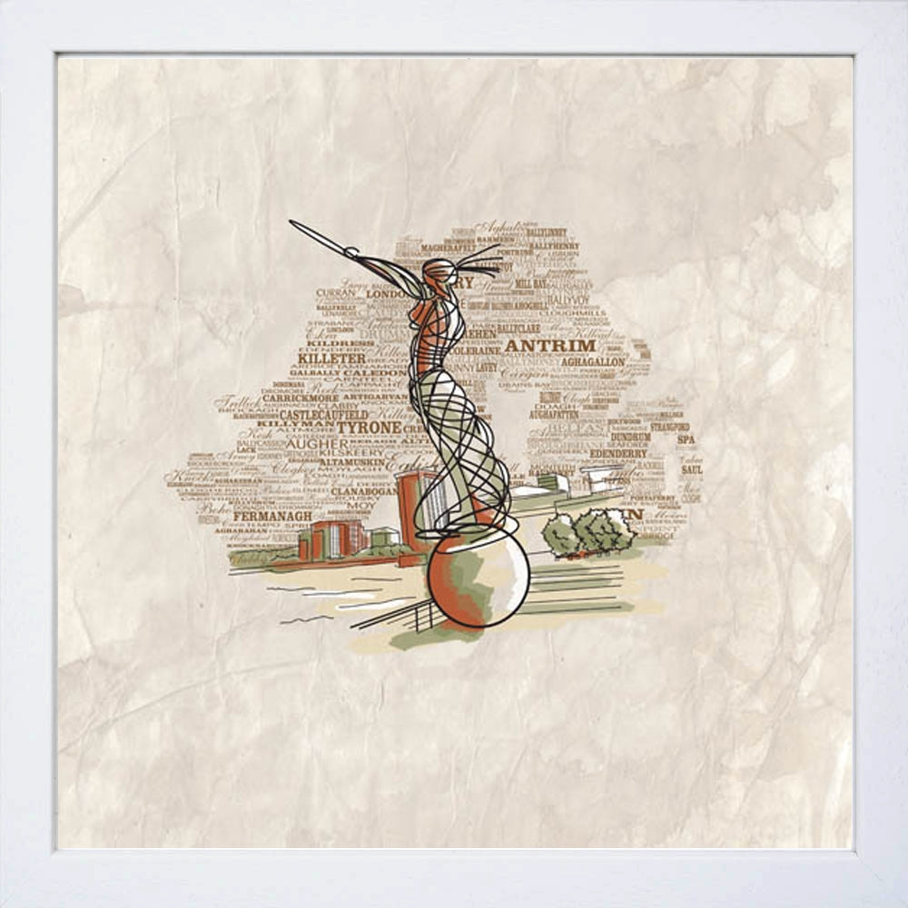 Belfast - Beacon Of Hope White Frame