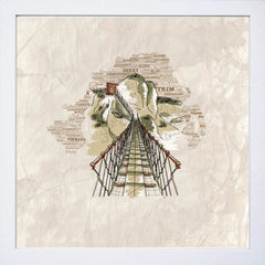 North Coast - Carrick-a-Rede Rope Bridge 1 White Frame