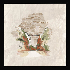 Carrick-a-rede Rope Bridge I, Antrim Coast Black Frame