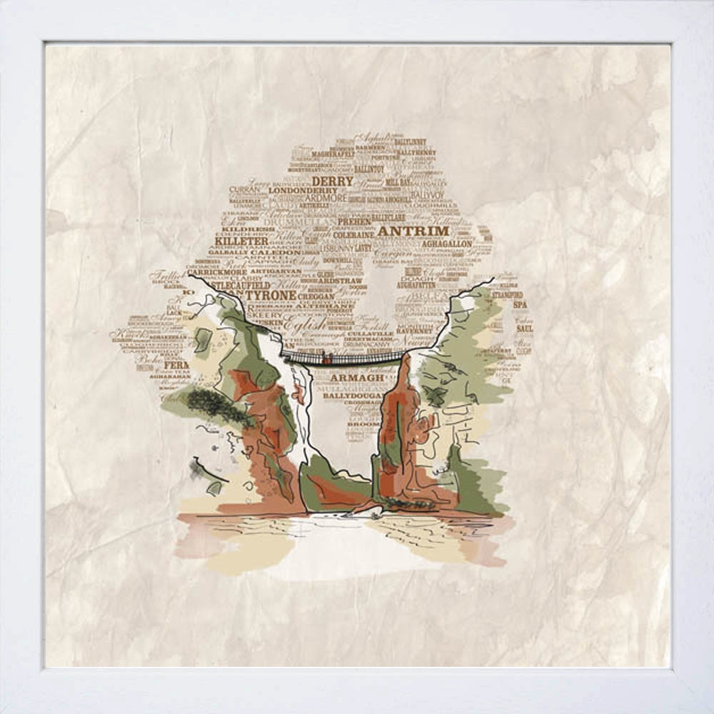 North Coast - Carrick-a-Rede Rope Bridge 2 White Frame