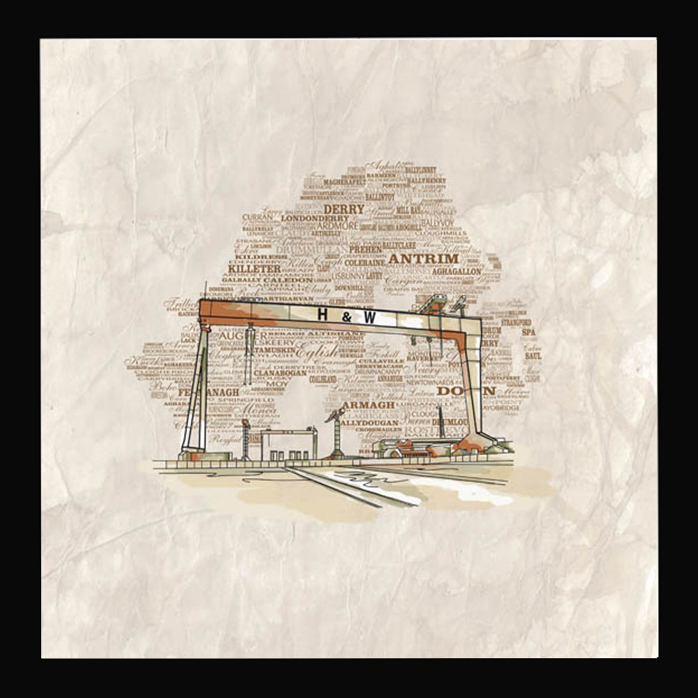 Harland And Wolff, Belfast Black Frame