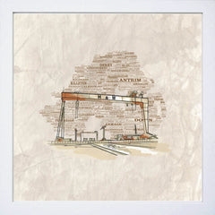 Belfast - Harland And Wolff White Frame