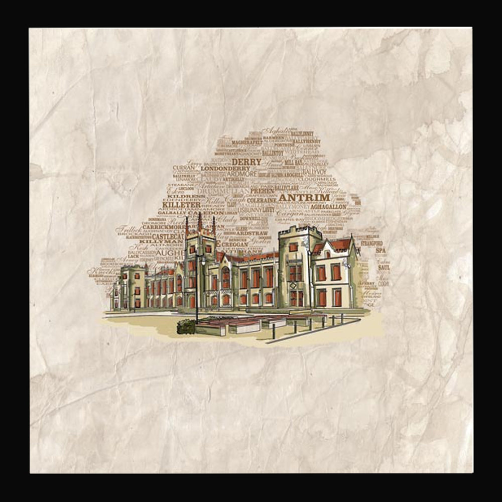 Queens University, Belfast Black Frame