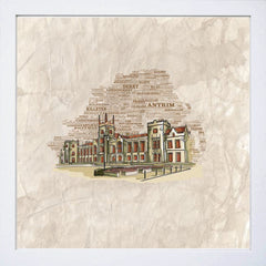 Belfast - Queen's University White Frame