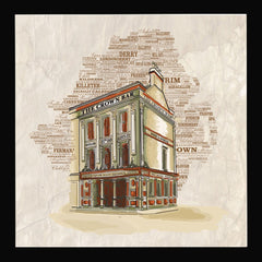 Crown Bar, Belfast Black Frame