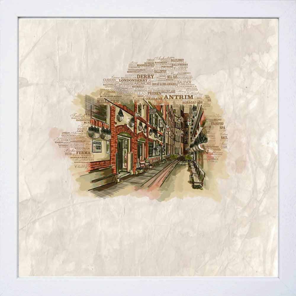 Belfast - Duke Of York White Frame