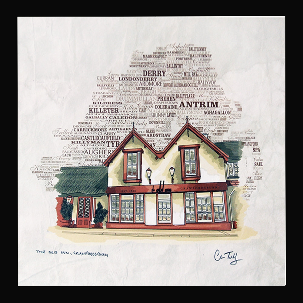 The Old Inn, Crawfordsburn Black frame