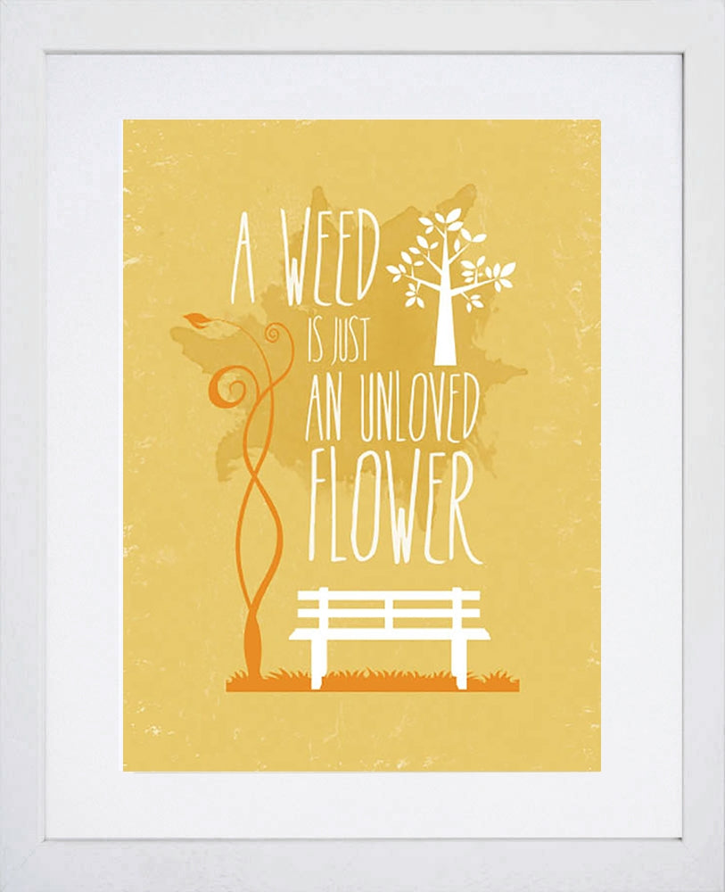 A Weed White Frame