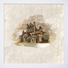 Belfast - St Anne's Cathedral White Frame