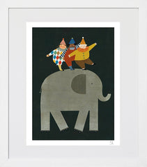Circus-18.5 x 27-White Box Frame
