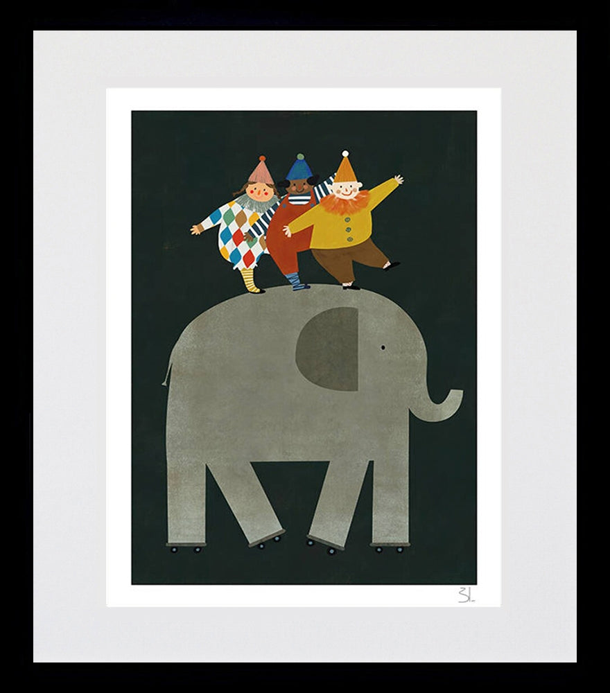 Circus-18.5 x 27-Black Box Frame