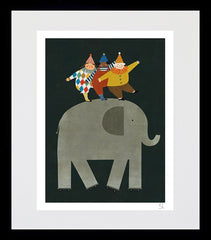 Circus-18.5 x 27-Black Box Frame