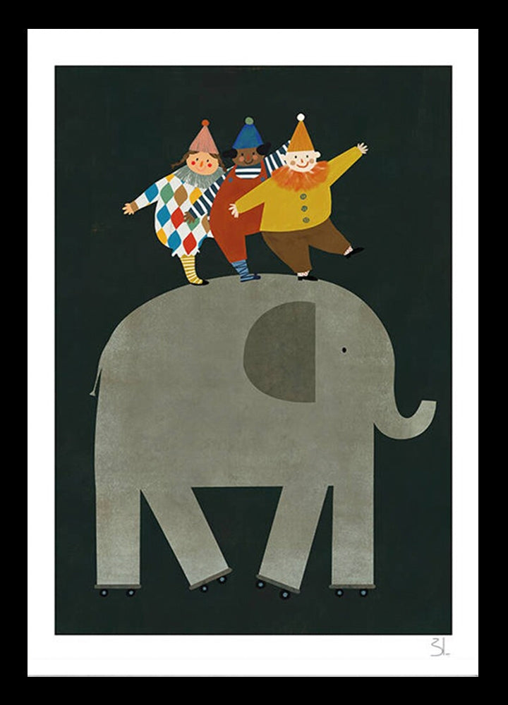 Circus-36 x 51.5-Black Box Frame