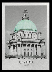 Belfast - City Hall-50 x 70-Black Box Frame