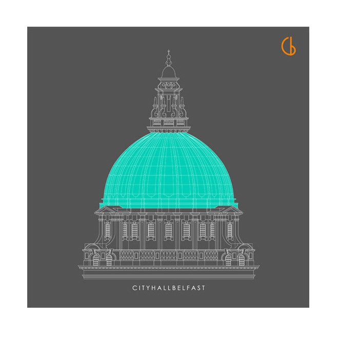 City Hall Belfast Unframed 29x29