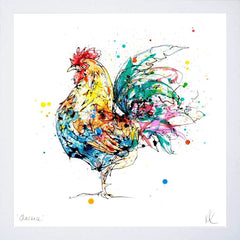 Print Open Edition Animals - Clarence-30 x 30-White Box Frame (No Mount)