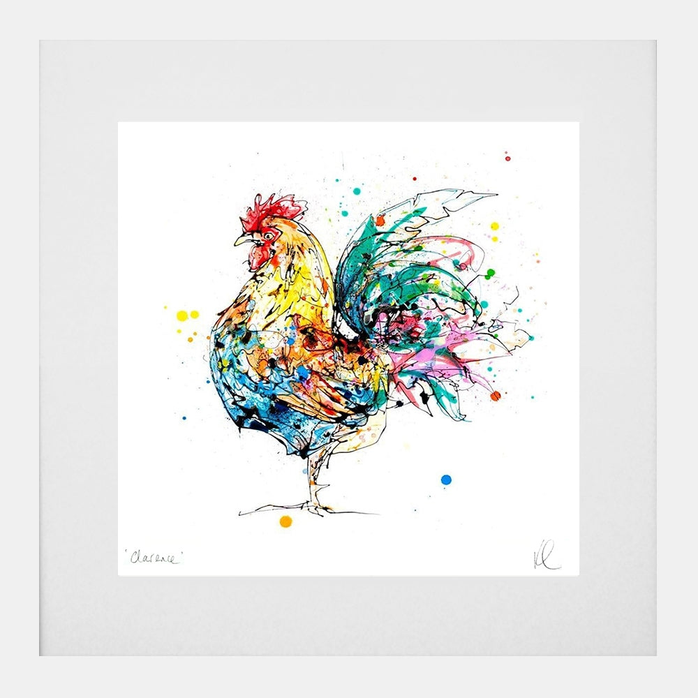 Print Open Edition Animals - Clarence-30 x 30-White Box Frame (With Mount)