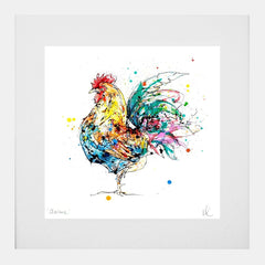 Print Open Edition Animals - Clarence-30 x 30-White Box Frame (With Mount)