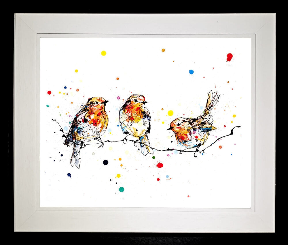 Print Ltd Edition Animals - Close To You Black Wide Box Frame