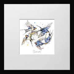 Print Open Edition Animals - Closeness-12 x 12-Small Flat Black Frame